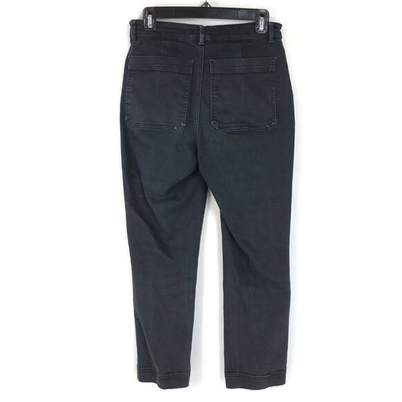 Everlane The Slim-Leg Crop Jeans Women's Size 4 Washed Black Stretch Denim - Picture 3 of 12